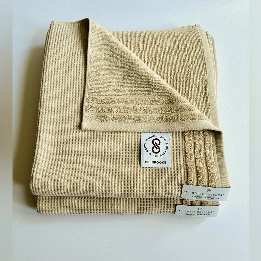 🎁Hotel Balfour Oversized Bath Towel Set - 9 Pieces - Truelinen